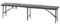 Sandusky Folding Portable Plastic Indoor/Outdoor Picnic Bench, Brown (FPB6FT-BR)