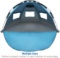 EasyGO Products Shelter - Instant Beach Umbrella Tent Sun Sport Shelter, Light Blue