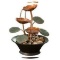 Bits and Pieces - Indoor Water Lily Fountain-Small Size Black, Copper