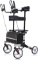 ELENKER Upright Walker, Stand Up Folding Rollator Walker with Padded Armrests for Seniors and Adults