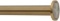 Ivilon Tension Curtain Rod - Spring Tension Rod for Windows or Shower, 54 to 90 Inch. Warm Gold