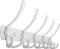 Webi Coat Rack Wall Mounted White Coat Hooks Wall Mounted,Coat Hanger Wall,Hook Rack $14.99 MSRP