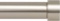 Ivilon Drapery Window Curtain Rod-End Cap Style Design 1 Inch Pole. 28 to 48 Inch Color Satin Nickel