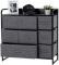 Kamiler 7-Drawer Dresser, 3-Tier Storage Organizer, Tower Unit for Bedroom/Hallway/Entryway/Closets