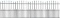 MTB Black Steel Decorative Garden Fence Panels, Metal Fence Animal Barrier 42.3 in H x 33 in W