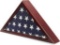 Juvale American Flag Case for Veteran Burial with Cherry Finish - $59.99 MSRP