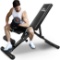 Flybird Adjustable Weight Bench, Utility Gym Bench for Full Body Workout, Multi-Purpose Foldable