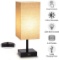 Table Lamp Touch Control, 3 Way Dimmable Bedside Nightstand Lamp with 2 USB Charging Ports