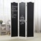 MyGift 3-Panel Rustic White Wood Frame & Chalkboard Room Divider, Folding Writable Privacy Screen