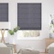 ALLBRIGHT Striped Jacquard Thermal Insulated UV Protection Blackout Roman Shades - $41.99 MSRP