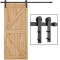 SMARTSTANDARD Heavy Duty Sliding Standard Barn Door Hardware Kit