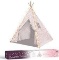 Children's Teepee Tent with Star String Lights