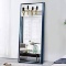 PexFix Full Length Mirror, Standing Floor Mirror Modern Color Blocking Framed Wall Mounted Mirror