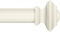 Ivilon Drapery Window Curtain Rod Set - Square Design 1 1/8 Rod. 28