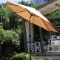 Sunnyglade 9' Solar 24 LED Lighted Patio Umbrella w/8 Ribs/Tilt Adjustment(Beige) - $64.39 MSRP