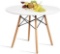 Hayosnfo Round Dining Table, White