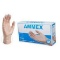 AMMEX Clear Vinyl Gloves, Latex Free, Box of 100, Size Small