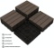 Pandahome Patio Pavers Tiles 12 inch x12 inch, Four Slat Wood Plastic Composite Interlocking Floor