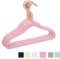 MIZGI Premium Kids Velvet Hangers with Copper/Rose Gold Hooks,Space Saving Ultra Thin