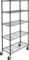 AmazonBasics 5-Shelf Shelving Storage Unit on 4''Wheel Casters,Metal Organizer Wire Rack $59.99 MSRP