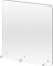 Clear Acrylic Sneeze Safety Guard and Splash Shield, Store Countertop, Restaurant, Reception Desk