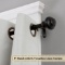 H.Versailtex Window Treatment Single Rod Set with Classic Caps