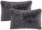 Liferevo 2 Pack Shaggy Plush Faux Fur Decorative Throw Pillow Cover Velvety Soft $22.99 MSRP