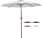 Tempera 9 Ft Patio Umbrella Outdoor Garden Table Umbrella with Tilt and Crank 8 Ribs in ForestGreen