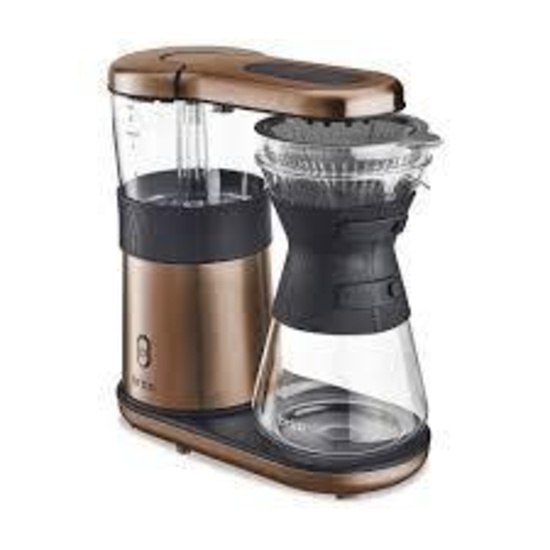 Brim 8 Cup Pour Over Coffee Maker, Satin Copper - $179.99 MSRP