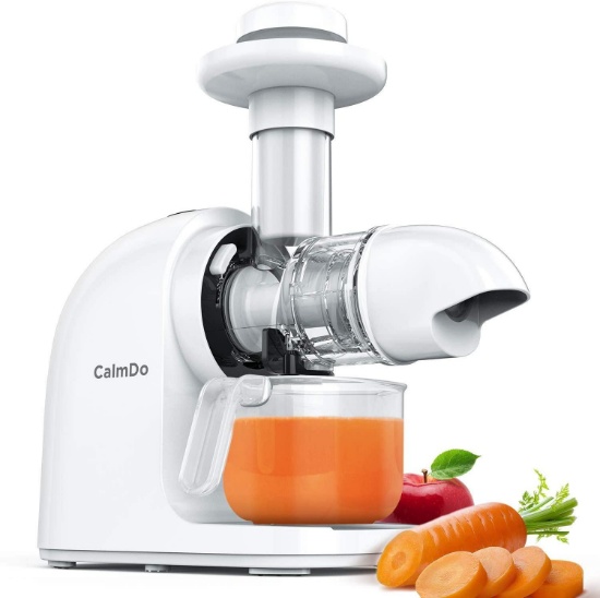 CalmDo Slow Masticating Juicer Extractor, Countertop Juicer Machines Quite Motor Reverse Function