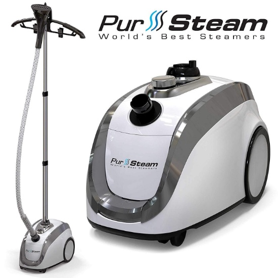 PurSteam ? 2019 Official Partner of Fashion ? Full Size Steamer for Clothes, Garments, Fabric