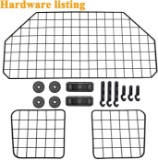 C CASIMR Heavy-Duty Dog Barrier, Adjustable to Fit Cars 35.5-48 Inch Knob Hooks (Black) $44.95 MSRP