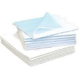 357 Stretcher Sheet, Tissue/Poly, 40'' x 72'', Blue (Pack of 50)
