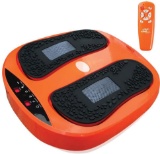 Power Legs Vibration Plate Foot Massager Platform with Rotating Acupressure Heads w/ Remote Control