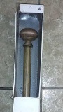 Threshold Drapery Rod - Washed Wood Finish Curtain Rod 36 in x 66 in