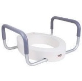 Carex Toilet Seat Elevator With Handles - For Standard Toilet Seats