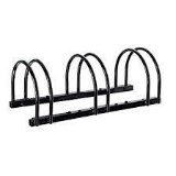 Sandusky BR4205 3-Bike Standing Bike Stand, Black