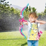 MagicWe Bow and Arrow Toy Set for Kids with LED Flash Lights Archery Bow with 6 Suction Cups Arrows