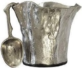 Silver Ice Bucket with Scoop Unique Design - $77.95 MSRP