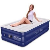 OlarHike VWFHQE8 Twin Air Mattress with Built-in Pump Bed - Blue