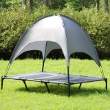 Niubya 48 Inches XLarge Elevated Dog Cot with Canopy - $72.99 MSRP