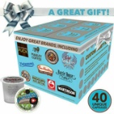 Crazy Cups Coffee Pods Variety Pack Sampler for Keurig K Cup Machine - 40 Count $14.99 MSRP