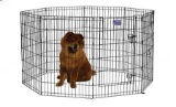 Midwest 554-36DR Black E-Coat Exercise Pen With Door
