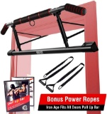 Iron Age Pull Up Bar for Doorway - Angled Grip Home Gym Exercise Equipment - $80.74 MSRP