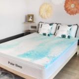 Mattress Topper Full, Polar Sleep 2 Inch Plush Gel Memory Foam Mattress Topper