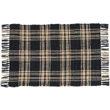 Park Designs Sturbridge Rag Rug 24X42 Black, 24