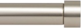 Ivilon Drapery Window Curtain Rod-End Cap Style Design 1 Inch Pole. 28 to 48 Inch Color Satin Nickel