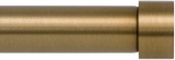 Ivilon Drapery Window Curtain Rod - End Cap Style Design 1 Inch Pole. 28 to 48 Inch Color Warm Gold