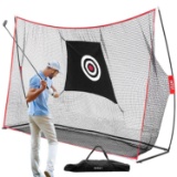 Intey Golf Nets 10 X 7 ft, Golf Practice Hitting Net for Indoor Outdoor Driving Range Golfing Home