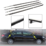 MotorFansClub 4PCS Weatherstrip Window Seal for Camry, Chrome Door Outside Trim Seal Belt